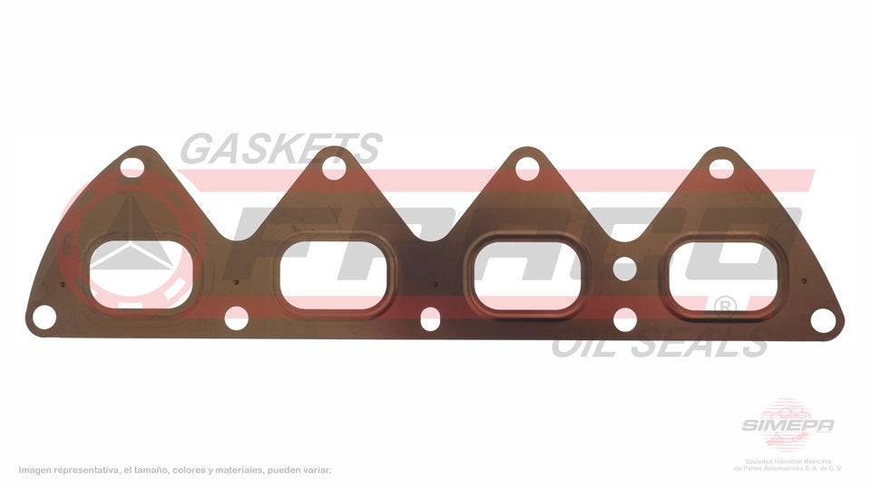 MEX-6540170-1 - EMPAQUE MULTIPLE DE ESCAPE PARA RENAULT MEGANE L4 1.6 L 16 V. DOHC K4M 2010-2017