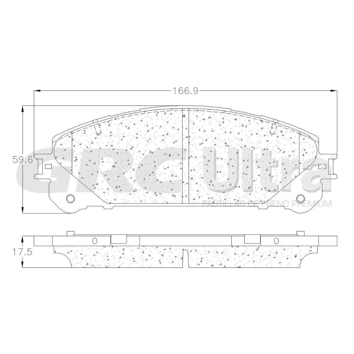 GCD1324 - BALATAS CERAMICAS DELANTERAS PARA LEXUS NX200T 2015-2017