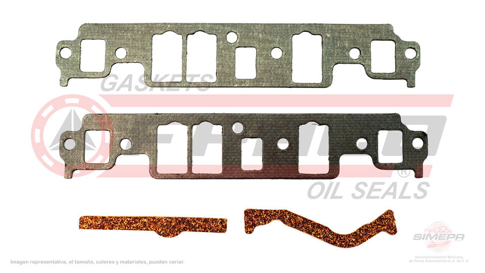 MIX-3062135 - EMPAQUE MULTIPLE DE ADMISION PARA CHEVROLET ASTRO V6 4.3 L 12 V. OHV VORTEC 262 " 1992-1995