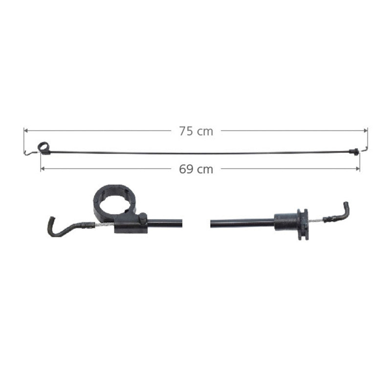 MANJ-96480 - CHICOTE CERRADURA PARA VOLKSWAGEN POINTER 1997-2005 DERECHO DELANTERA