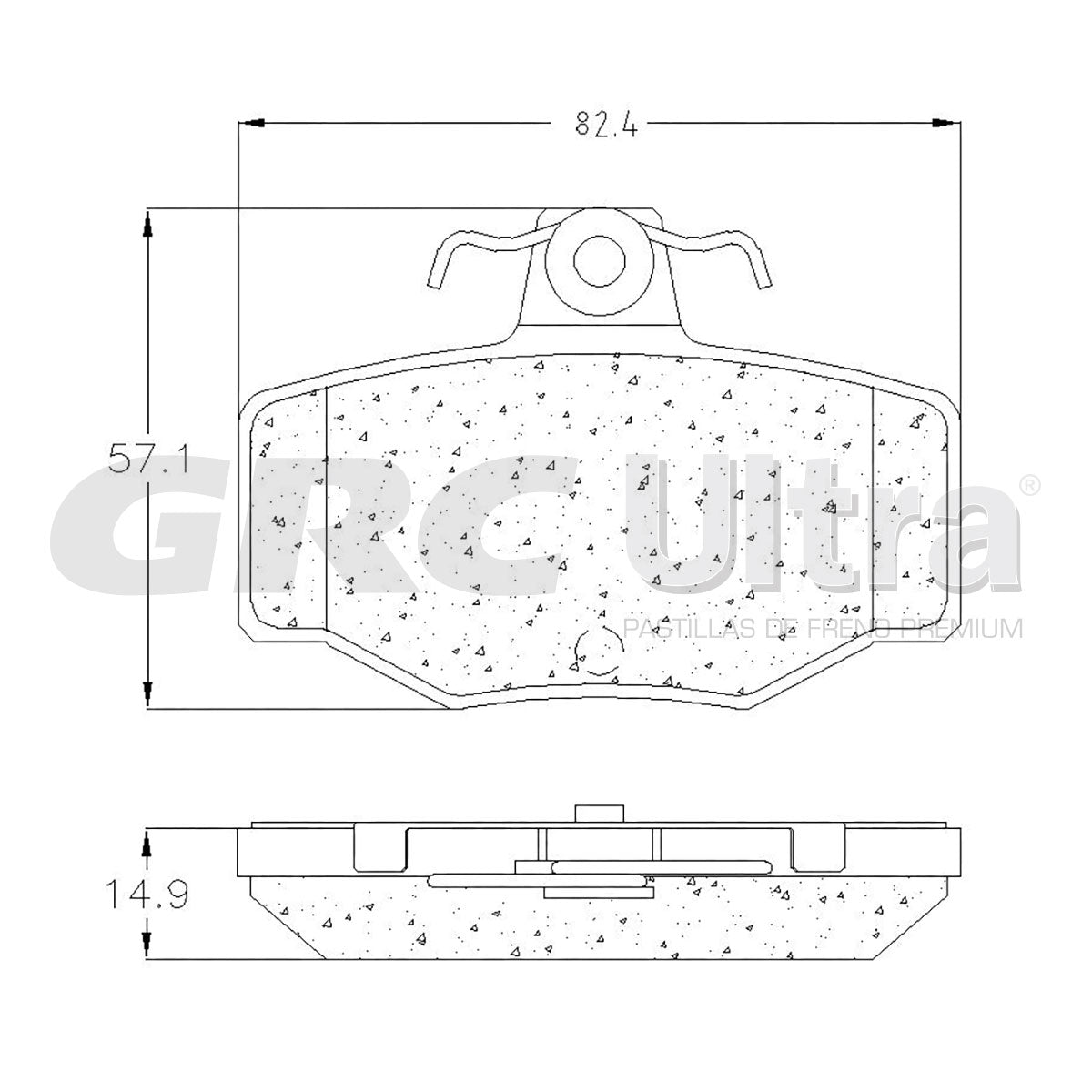 GCD1187 - BALATAS CERAMICAS TRASERAS PARA NISSAN ALMERA 2001-2005