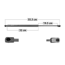 MANJ-51125 - AMORTIGUADOR 5TA PUERTA PARA NISSAN PATHFINDER 2013-2020 DERECHA/IZQUIERDA