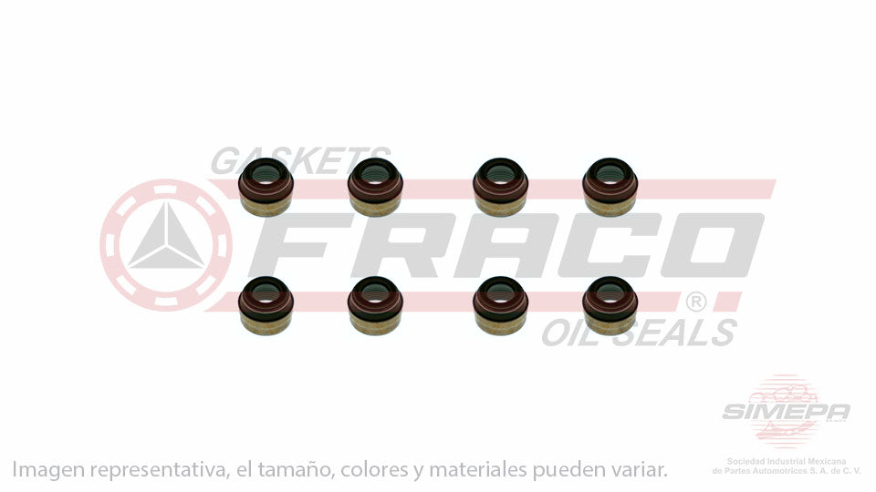 SS-4702-V-08 - SELLOS DE VALVULA POR JUEGOS PARA AUDI 4000 L4 1.7 L 8 V. SOHC EN 1980-1983
