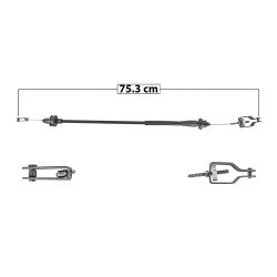 MANJ-96022 - CHICOTE DE CLUTCH PARA NISSAN TSURU I 1982-1985