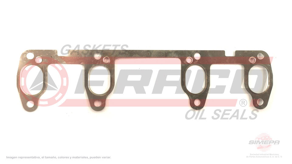 MEX-8640135 - EMPAQUE MULTIPLE DE ESCAPE PARA VOLKSWAGEN JETTA L4 1.9 L DIESEL 8 V. DIESEL AXB AXR 2004-2006