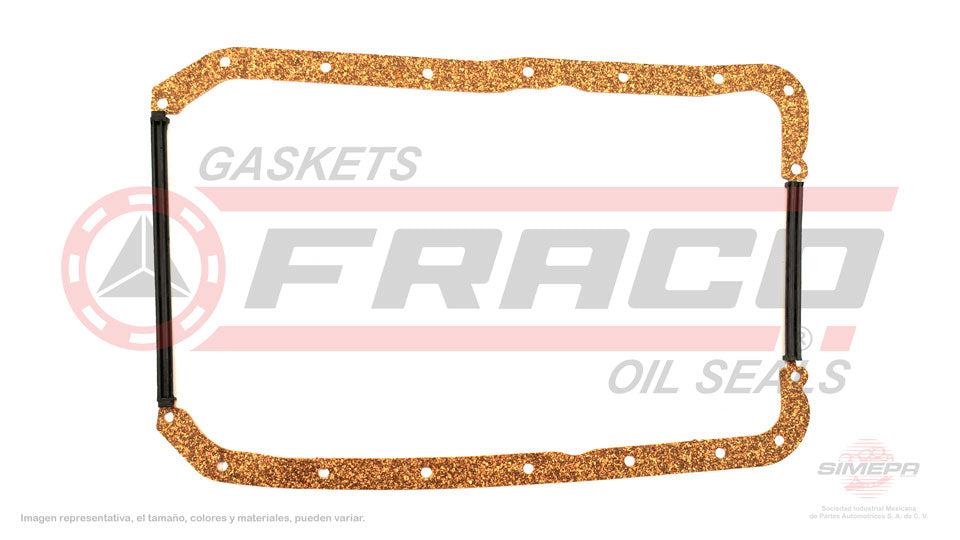 OSX-2640007 - EMPAQUE DE CARTER PARA FORD FIESTA L4 1.3 L SOHC 8 V. SOHC ENDURA 1999-2001