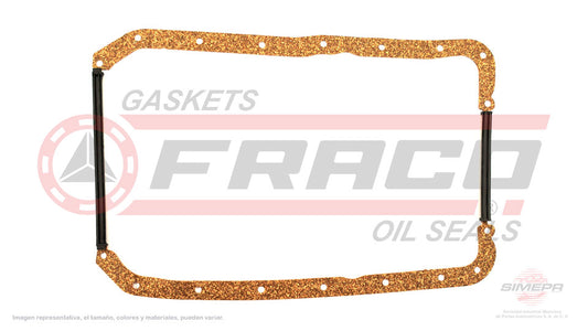 OSX-2640007 - EMPAQUE DE CARTER PARA FORD FIESTA L4 1.3 L SOHC 8 V. SOHC ENDURA 1999-2001