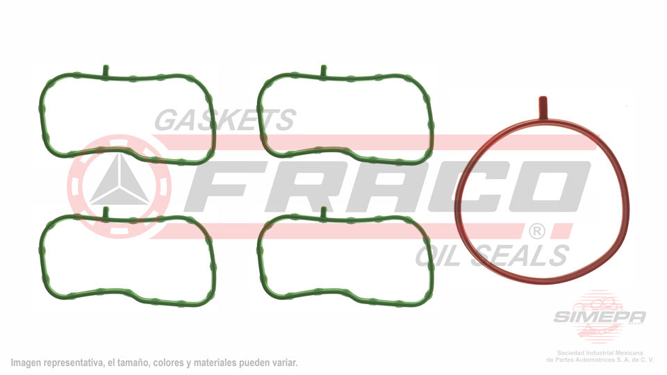 MIX-5340225 - EMPAQUE MULTIPLE DE ADMISION PARA MAZDA 3 2.5 L SKYACTIV L4 16 V DOHC PYY1 2014-2021