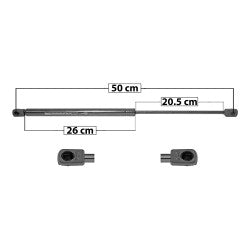 MANJ-50851 - AMORTIGUADOR 5TA PUERTA PARA NISSAN MICRA 2003-2010 DERECHA/IZQUIERDA