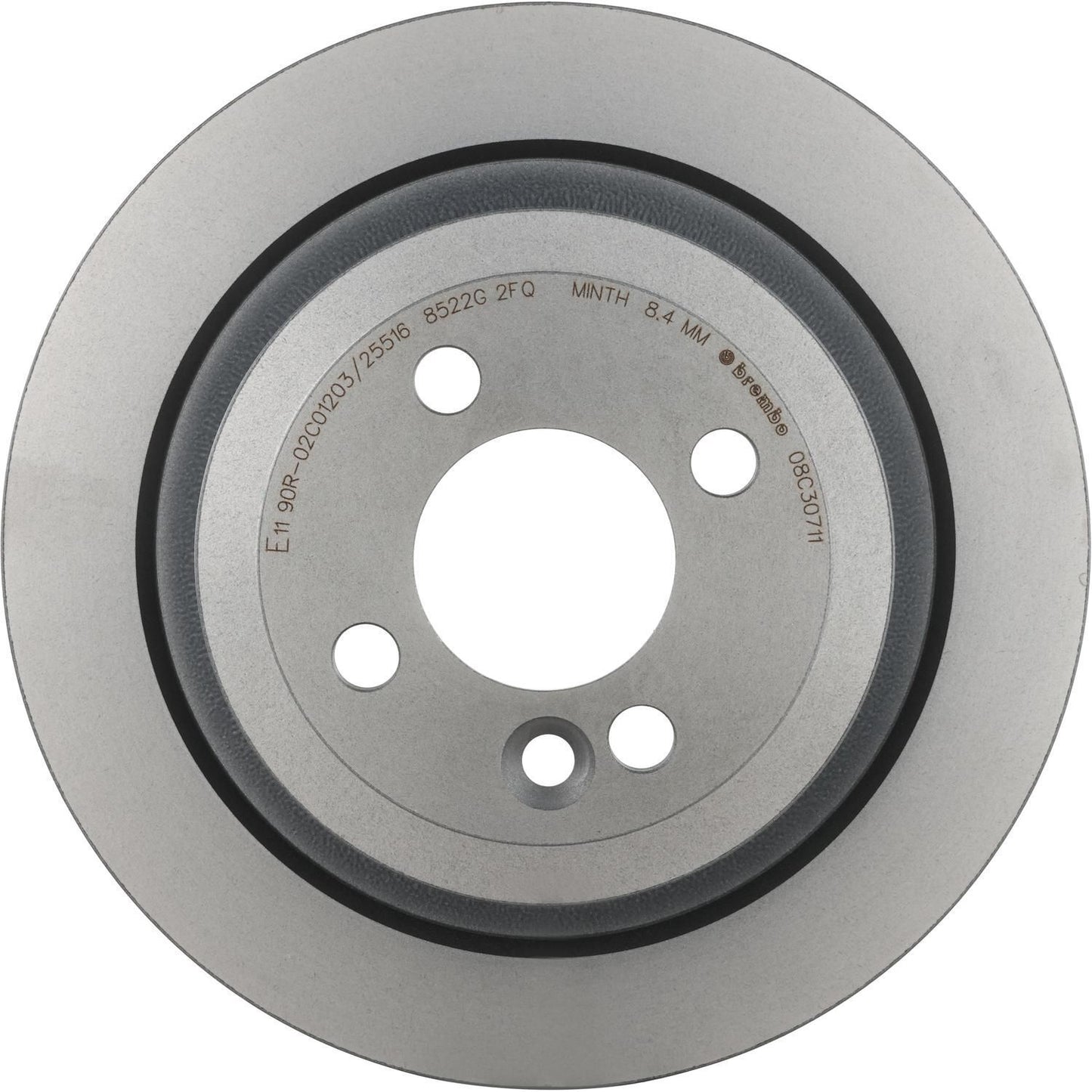 BRE-08.C307.11 - PAR DE DISCOS DE FRENO TRASEROS PARA MINI COOPER ALL BLACK 2011-2011