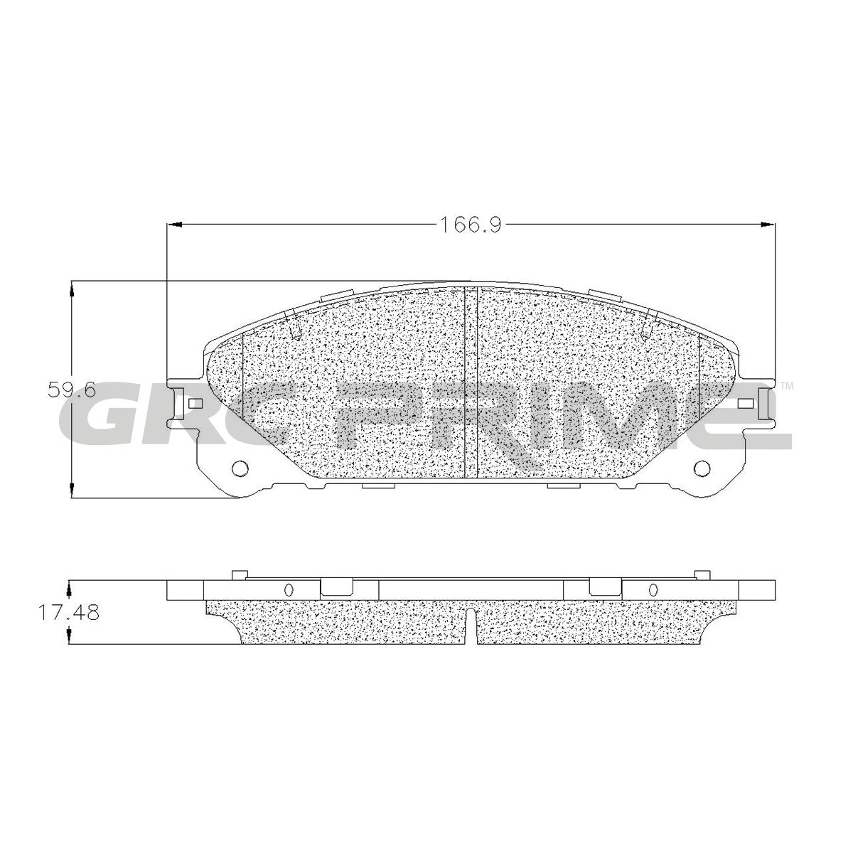 GPRD1324 - BALATAS CERAMICAS DELANTERAS PARA LEXUS NX200T 2015-2017