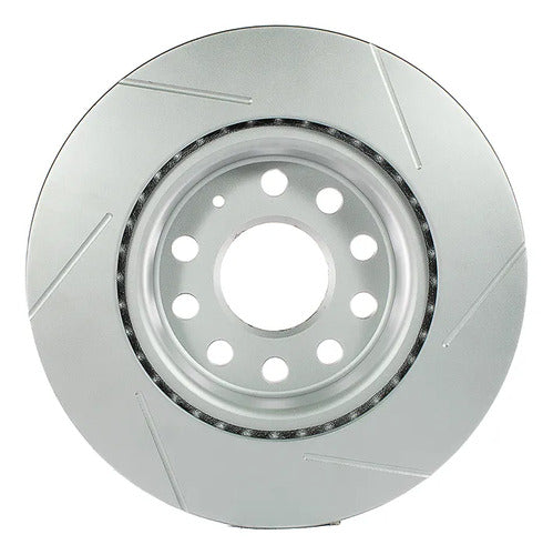 PCSA-DK28018GMS - PAR DE DISCOS GEOMET DELANTEROS PARA VOLKSWAGEN JETTA 4 2.0 2010-2018