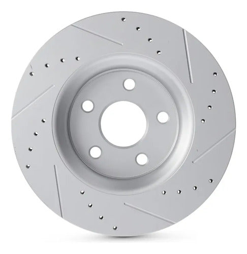 PCSA-DK05098GSD - PAR DE DISCOS DELANTEROS PARA DODGE DURANGO 8 5.7 2011-2018 HIPERVENTILADOS