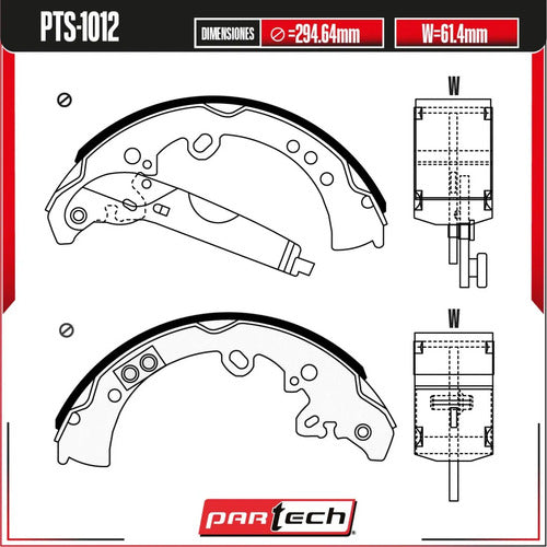 Zapatas Traseras Semimetalicas Mitsubishi Raider 2006-2009