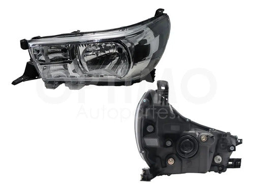 YOKO-FFNT0704 FARO IZQUIERDO PARA TOYOTA HILUX 2016-2020 FONDO CROMADO IZQUIERDO/CONDUCTOR