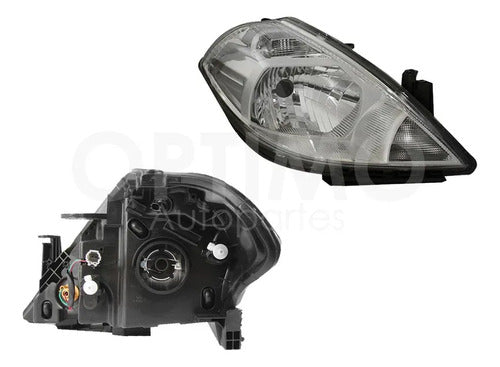 YOKO-FFNN1113 FARO DERECHO PARA NISSAN TIIDA 2006-2017 FONDO CROMADO DERECHO/PASAJERO
