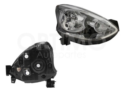 YOKO-FFNN0811 FARO DERECHO PARA NISSAN MARCH 2014-2020 FONDO CROMADO DERECHO/PASAJERO