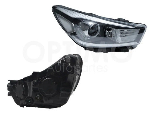 YOKO-FFNA0113 FARO DERECHO PARA KIA RIO 2018-2023 FONDO NEGRO DERECHO/PASAJERO