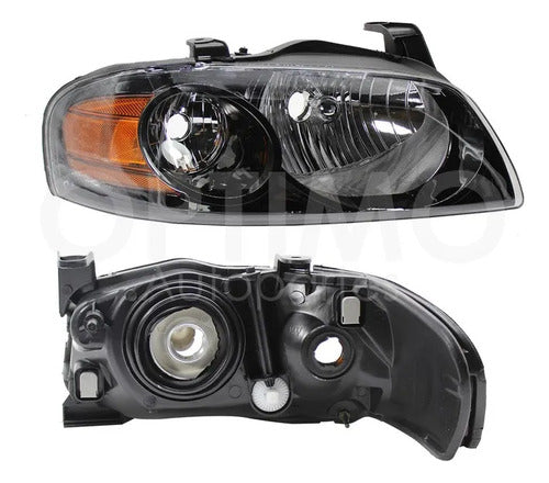 YOKO-FFNN1331 FARO DERECHO PARA NISSAN SENTRA B-15 2004-2006 FONDO NEGRO DERECHO/PASAJERO