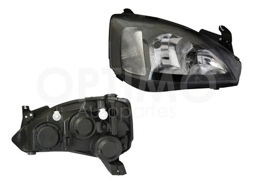 YOKO-FFNC0213 FARO DERECHO PARA CHEVROLET CORSA 2003-2008 FONDO NEGRO DERECHO/PASAJERO