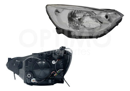 YOKO-FFNC9911 FARO DERECHO PARA CHEVROLET AVEO 2018-2023 FONDO CROMADO DERECHO/PASAJERO