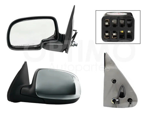 YOKO-AERC2634 ESPEJO IZQUIERD ELECTRICO PARA CHEVROLET SILVERADO 1999-2006