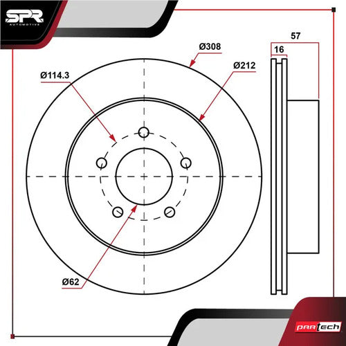 Par De Discos Suzuki Grand Vitara 2009-2010 V6 3.2l Traseros