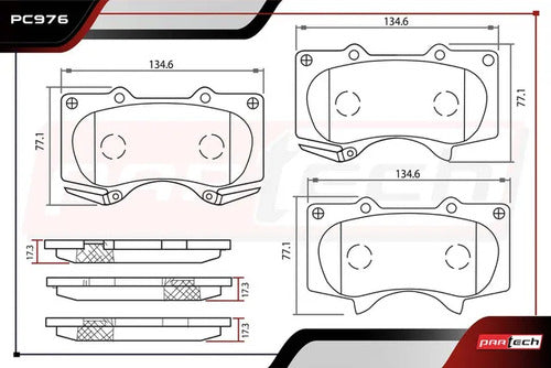 Balatas Para Toyota 4runner 2003-2009 V8 4.7l Delanteras