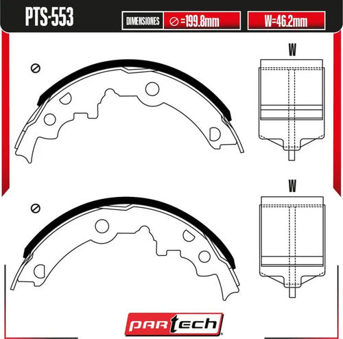 Zapatas Buick Skyhawk 1985-1985 L4 1.8l Traseras