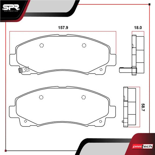 Balatas Para Ceramicas Acura Tl 2009-2014 V6 3.5l Delanteras