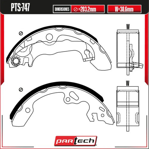 Zapatas Semimetalicas Ford Focus 2000-2004 L4 2.0l Traseras