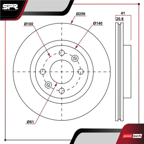 Par De Discos Nissan Aprio 2008-2010 L4 1.6l Delanteros