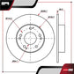 Par De Discos Solido Honda Accord 2003-2012 L4 2.4l Traseros