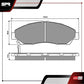 Balatas Ceramicas Honda Pilot 2009-2022 V6 3.5l Delanteras