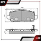 Balatas Para Ceramicas Honda Cr-z 2013-2015 L4 1.5l Traseras