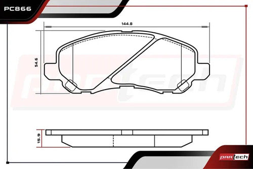 Balatas Para Chrysler Sebring 2001-2010 L4 2.4l Delanteras