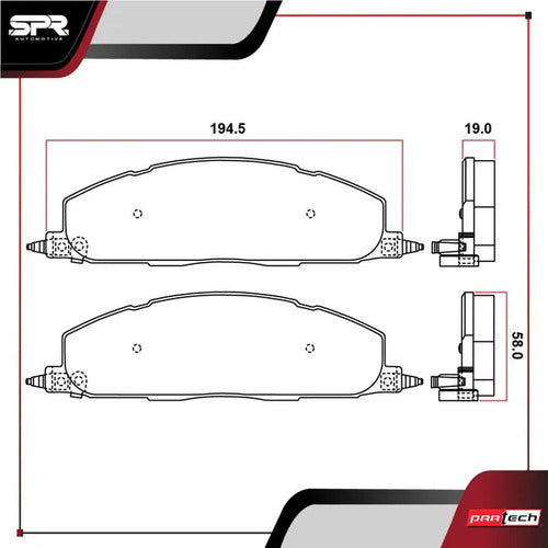 Balatas Para Dodge Ram 2500 2009-2014 V8 5.7l Traseras