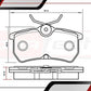 Balatas Ceramicas Ford Fiesta 2014-2019 L4 1.6l Traseras
