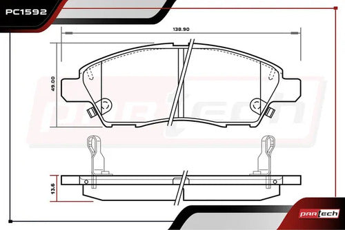 Balatas Ceramicas Nissan March 2012-2023 L4 1.6l Delanteras