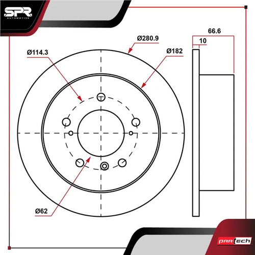 Par De Discos Solido Lexus Es350 2007-2018 V6 3.5l Traseros