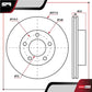 Par De Discos Ventilado Mazda 3 2004-2014 L4 2.0l Delanteros