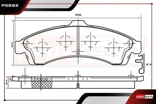 Balatas Para Buick Rainier 2004-2005 L6 4.2l Delanteras