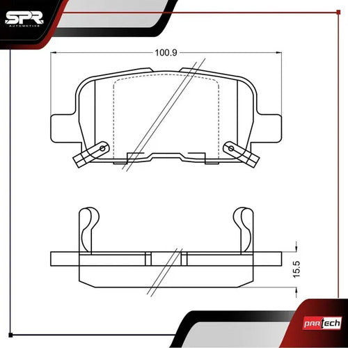 Balatas Ceramicas Honda Odyssey 1999-2004 V6 3.5l Traseras