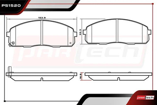 Balatas Para Dodge H100 2006-2013 L4 2.5l Delanteras