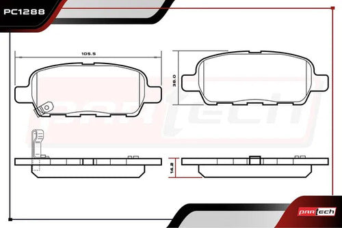 Balatas Ceramicas Nissan Juke 2013-2017 L4 1.6l Traseras