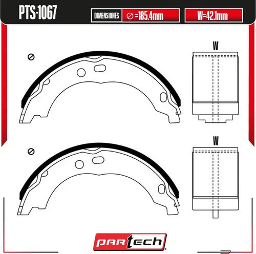 Zapatas Ram Promaster 1500 2015-2017 L4 3.0l Traseras