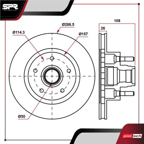 Par De Discos Ford Explorer 1995-2001 V6 4.0l Delanteros