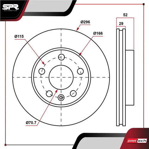 Par Discos Ventilado Captiva Sport 2010-2015 3.0l Delanteros