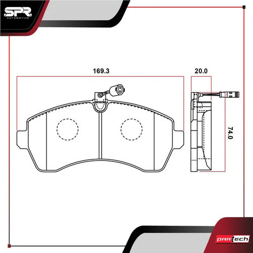 Balatas Dodge Sprinter 3500 2007-2009 V6 3.5l Delanteras
