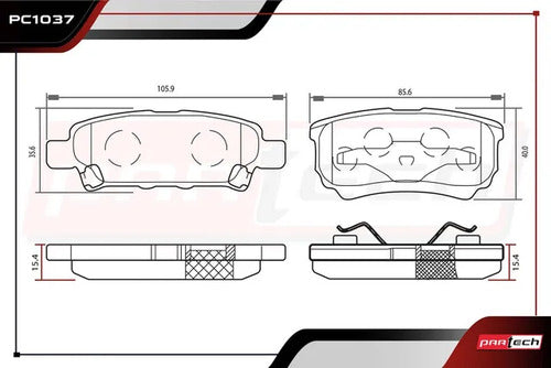 Balatas Ceramicas Chrysler 200 2011-2014 V6 3.6l Traseras